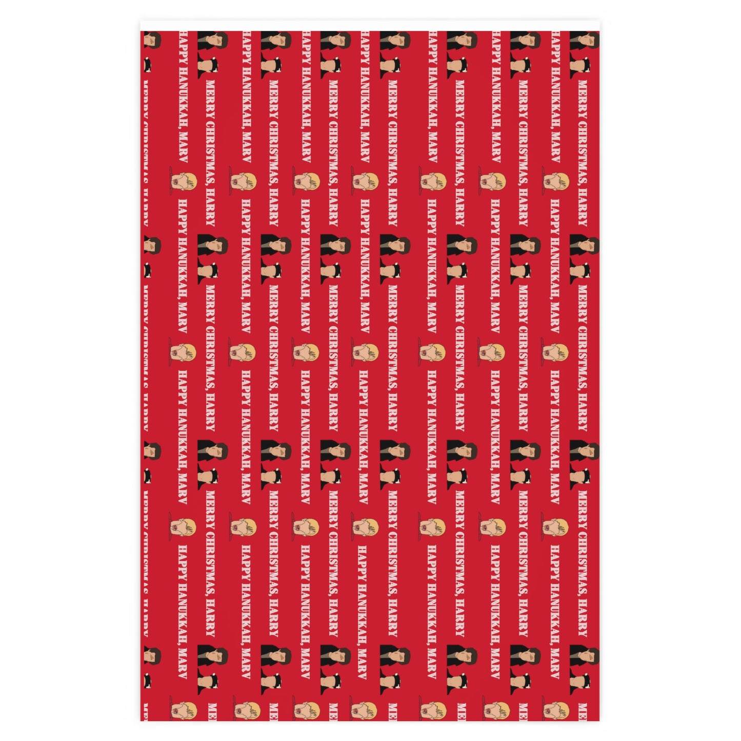 Home Alone Wet Bandits "Merry Christmas, Happy Hanukkah" Wrapping Paper