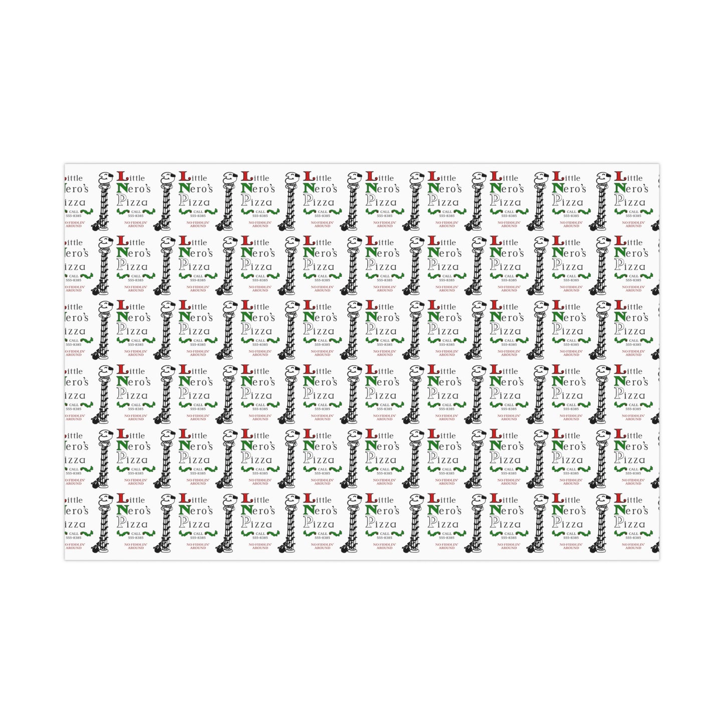 Home Alone Little Neros Pizza Gift Wrap Papers