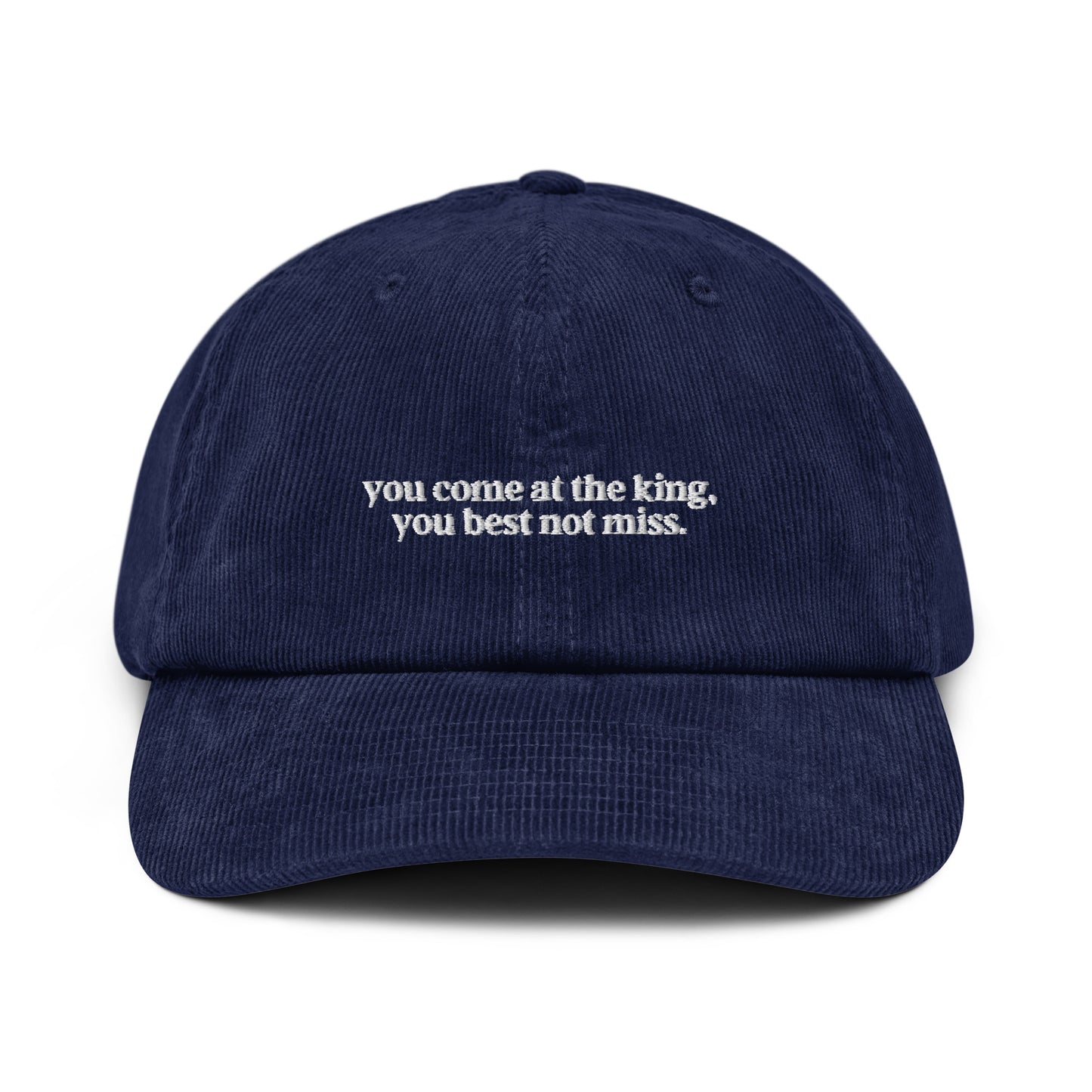 The Wire "you come at the king" Corduroy hat