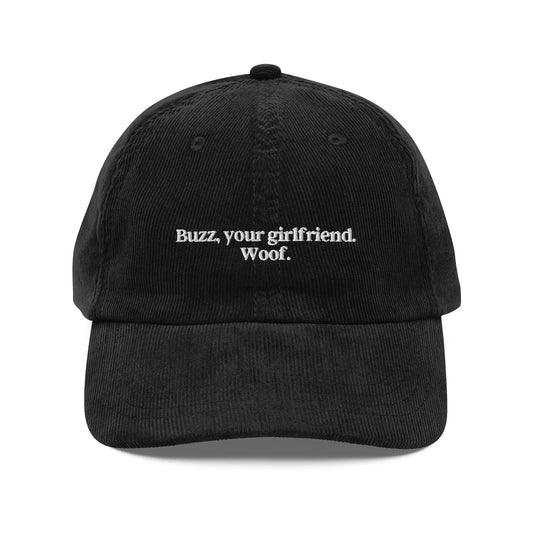 Home Alone Buzz, Your Girlfriend Woof Vintage corduroy cap