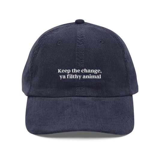Home Alone Keep the Change Vintage corduroy cap