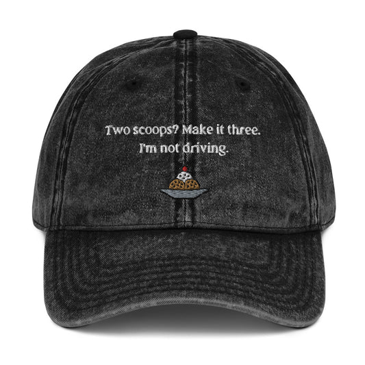 Home Alone "Two scoops? Make it three. I'm not driving." Kevin McCallister Vintage Cotton Twill Cap