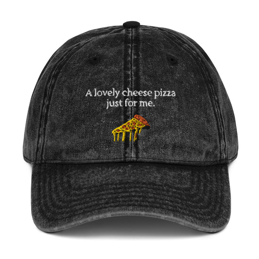 Home Alone "A lovely cheese pizza just for me." Kevin McCallister Vintage Cotton Twill Cap