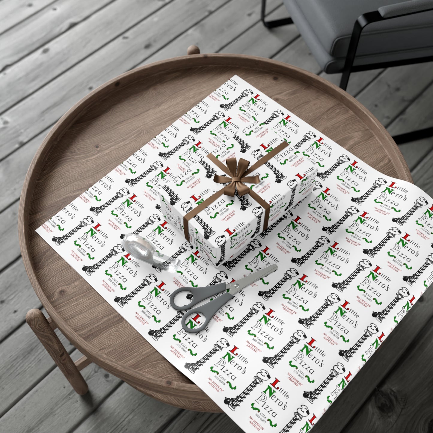 Home Alone Little Neros Pizza Gift Wrap Papers