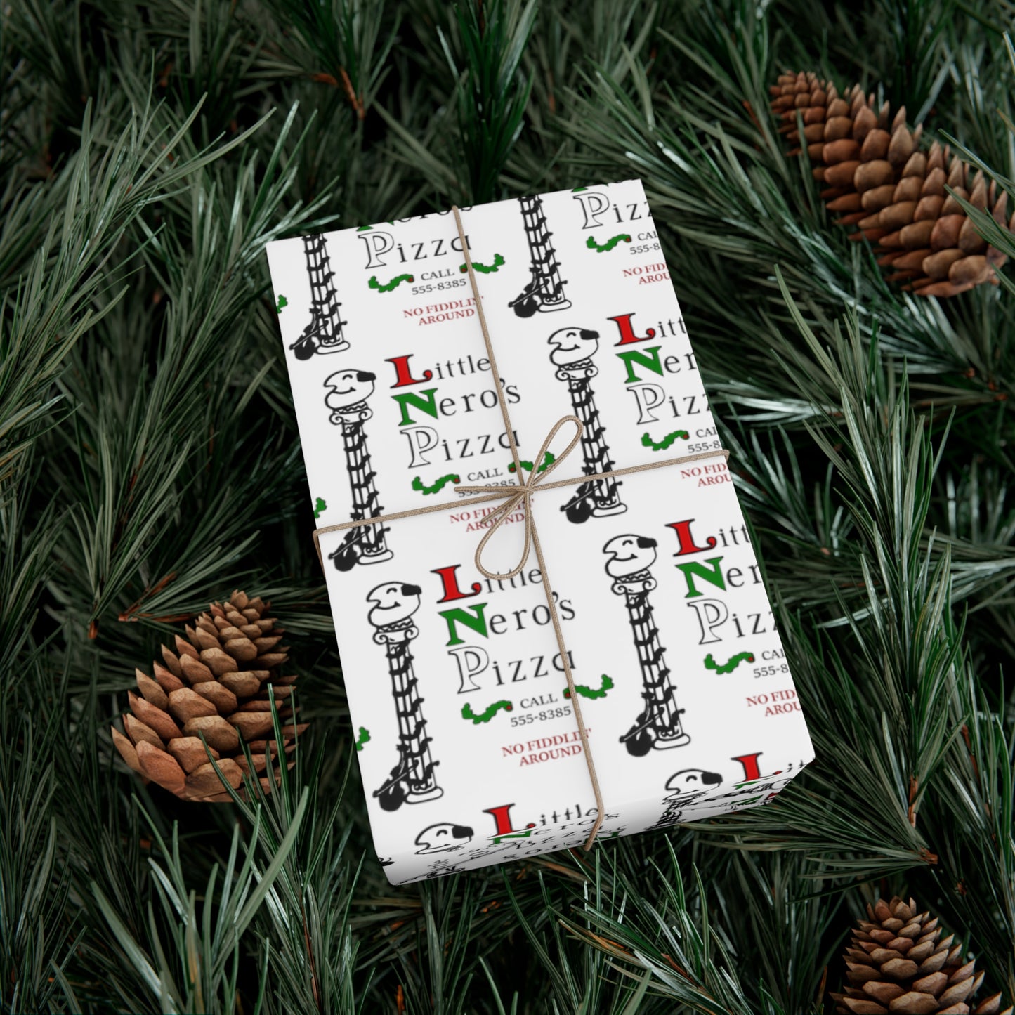 Home Alone Little Neros Pizza Gift Wrap Papers