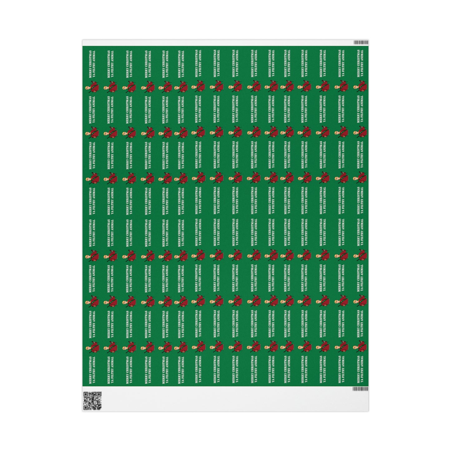 Home Alone Kevin McCallister "Merry Christmas ya filthy animal" Micro Print Wrapping Papers