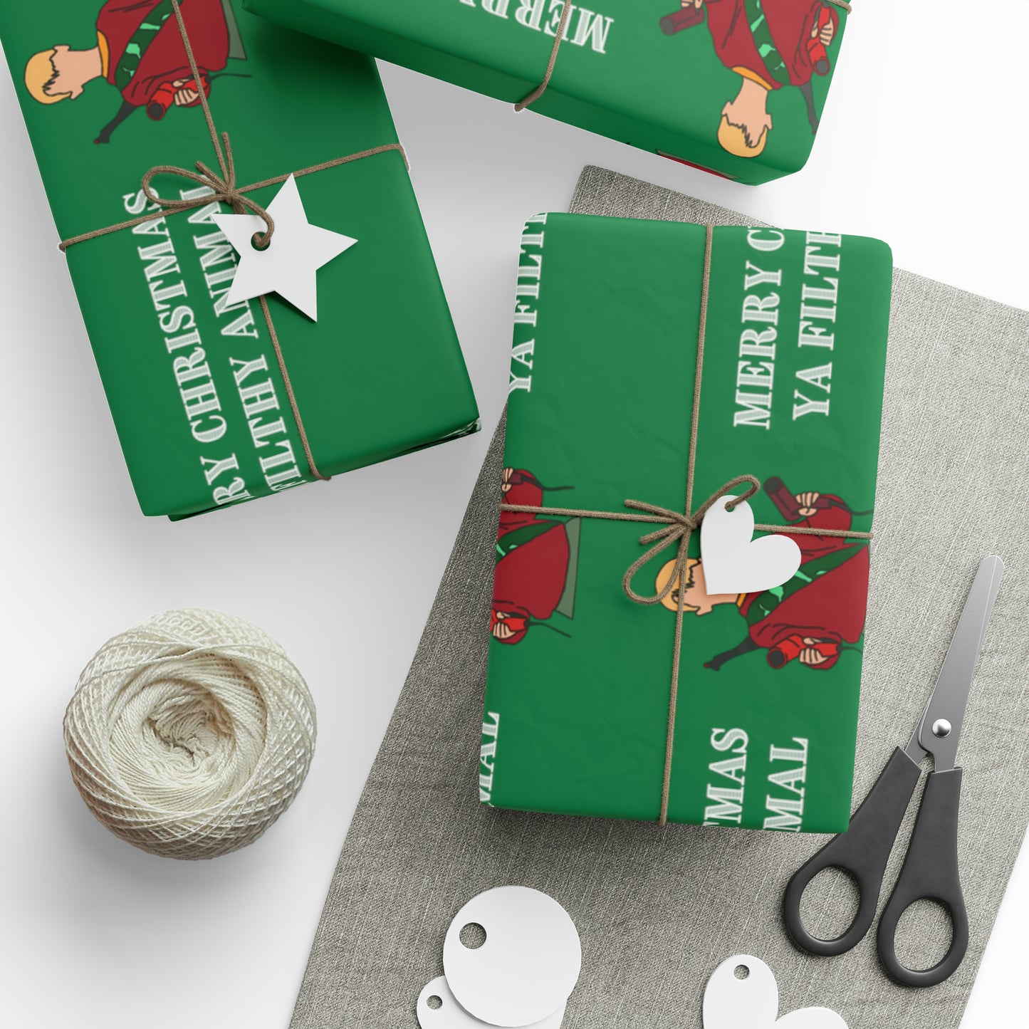 Home Alone Kevin McCallister "Merry Christmas ya filthy animal" Medium Print Wrapping Papers