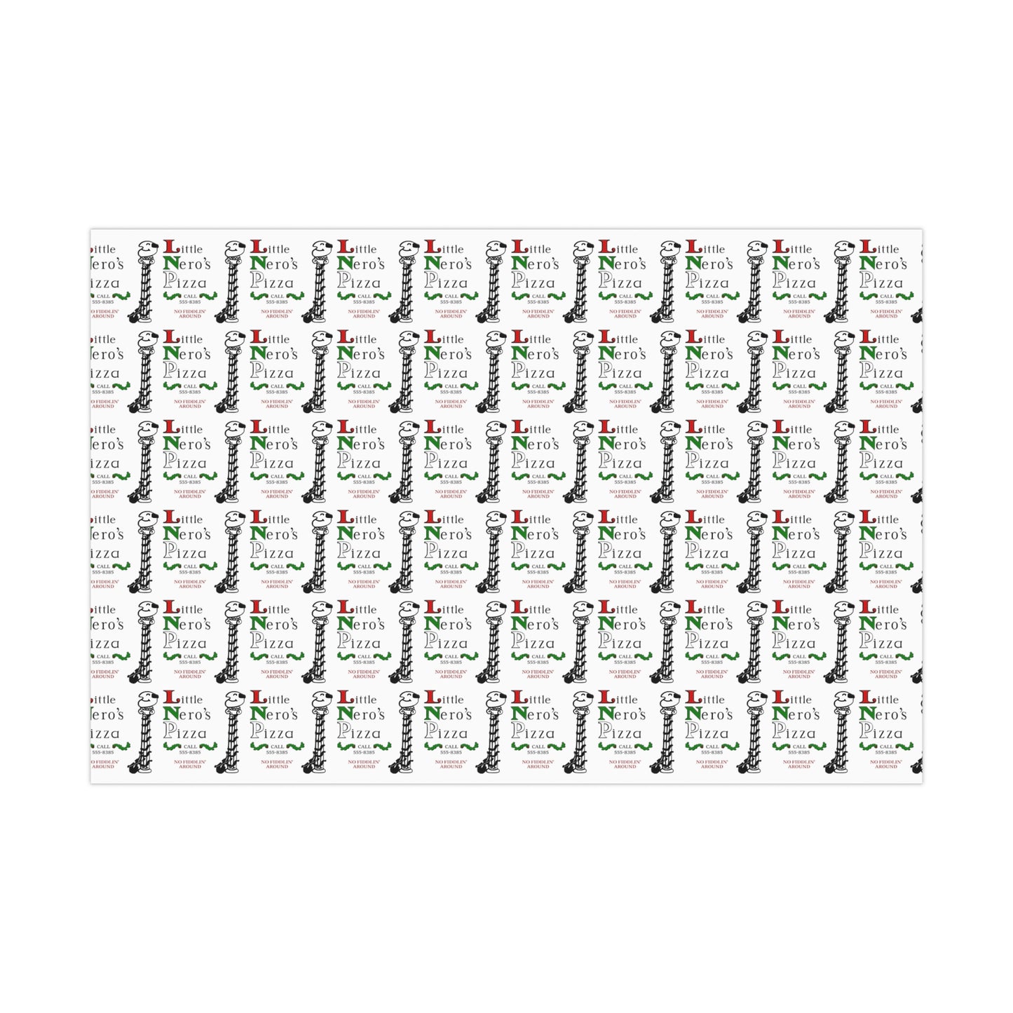 Home Alone Little Neros Pizza Gift Wrap Papers