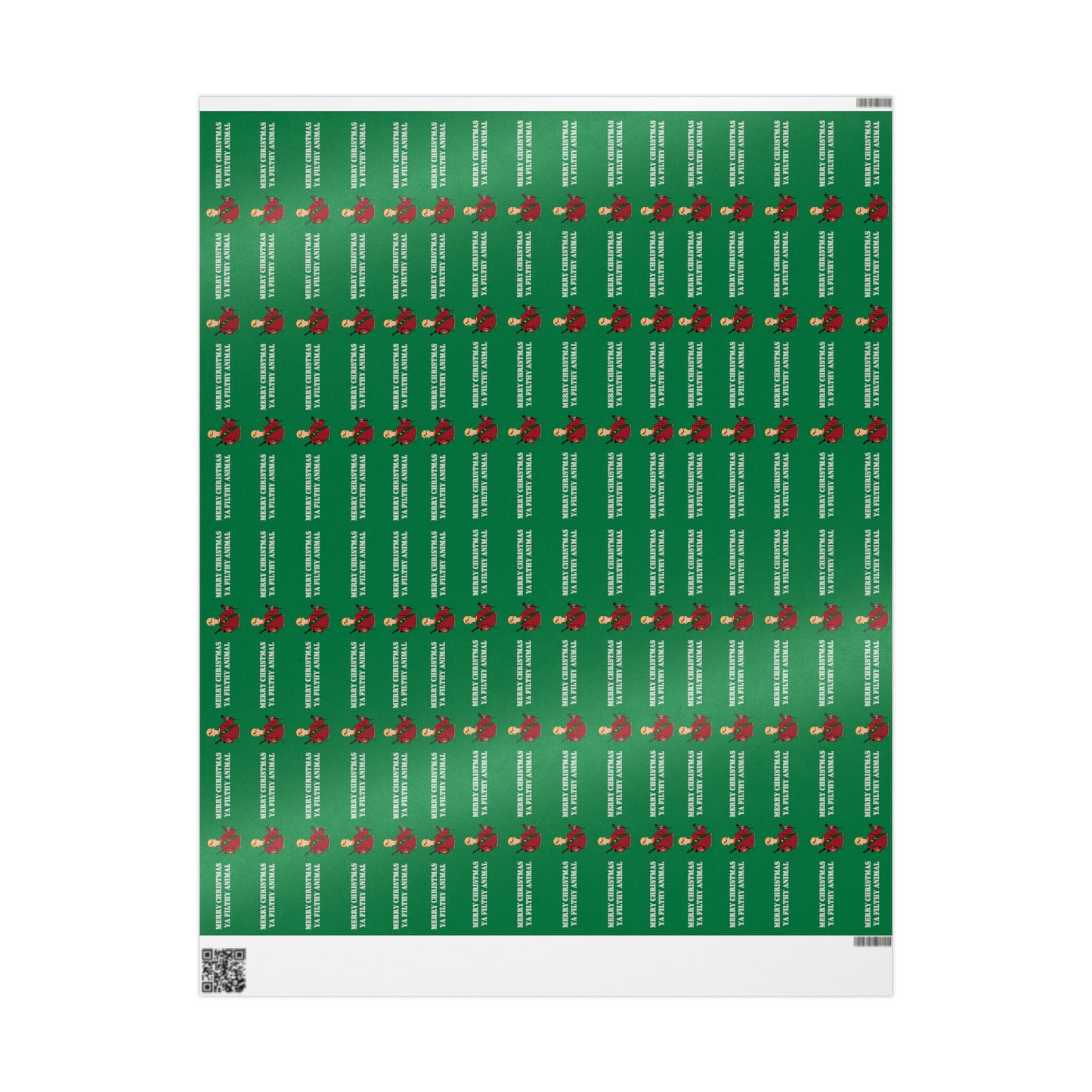 Home Alone Kevin McCallister "Merry Christmas ya filthy animal" Micro Print Wrapping Papers