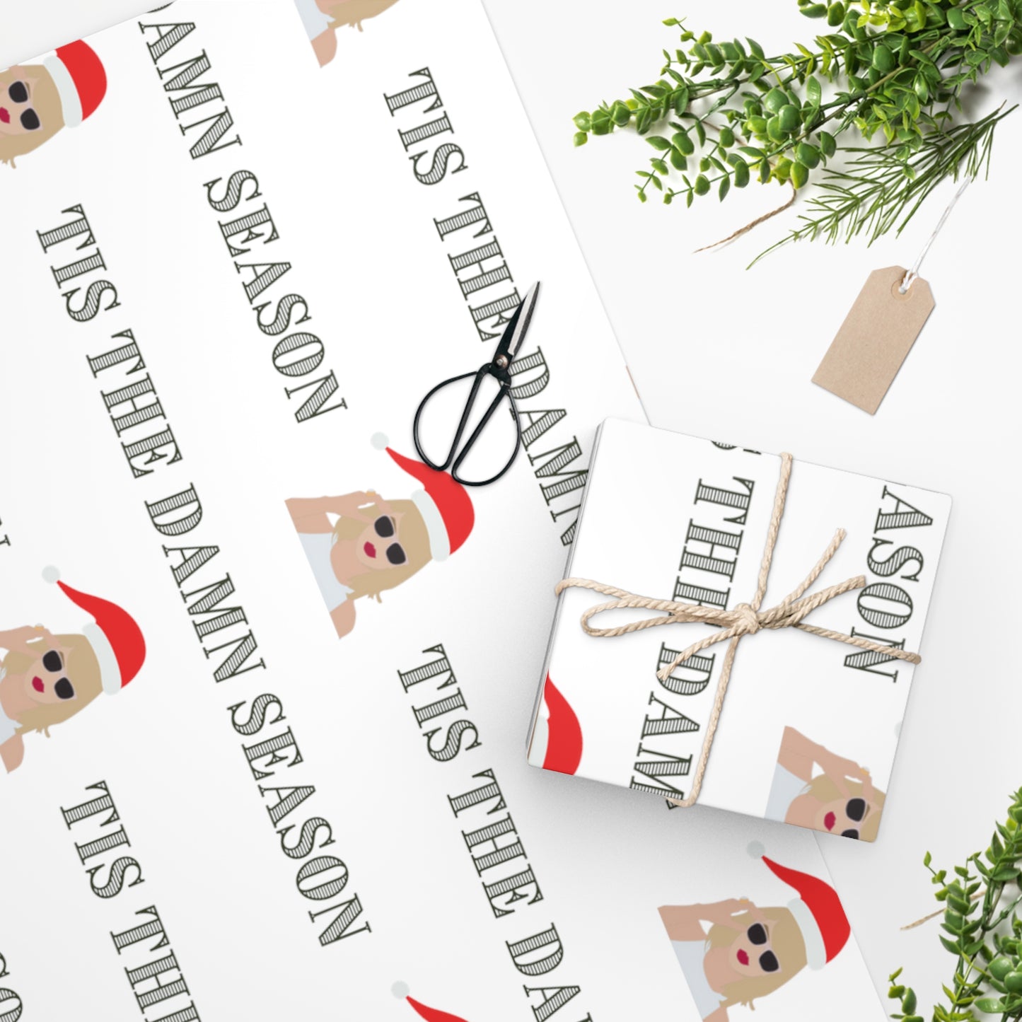 Taylor Swift "Tis the Damn Season" Wrapping Paper