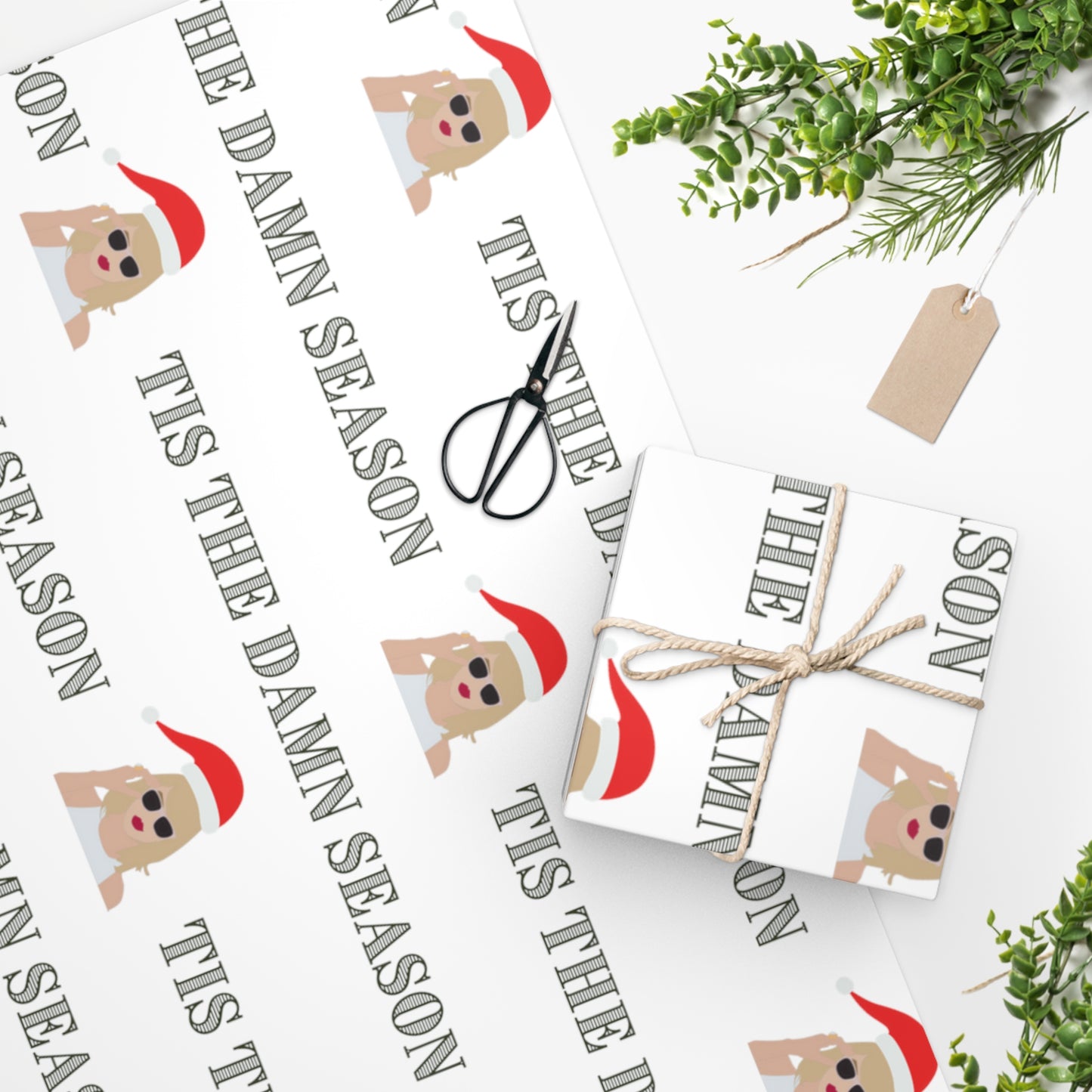 Taylor Swift "Tis the Damn Season" Wrapping Paper