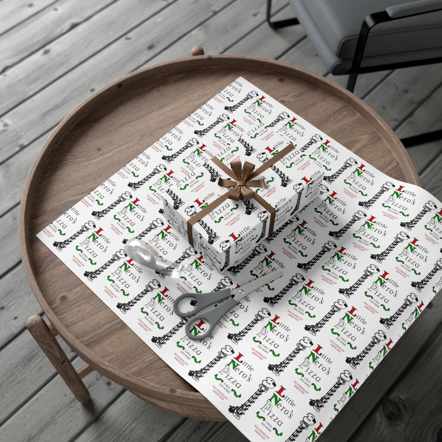 Home Alone Little Neros Pizza Gift Wrap Papers