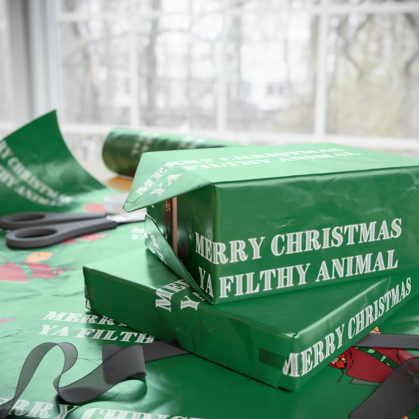 Home Alone Kevin McCallister "Merry Christmas ya filthy animal" Medium Print Wrapping Papers