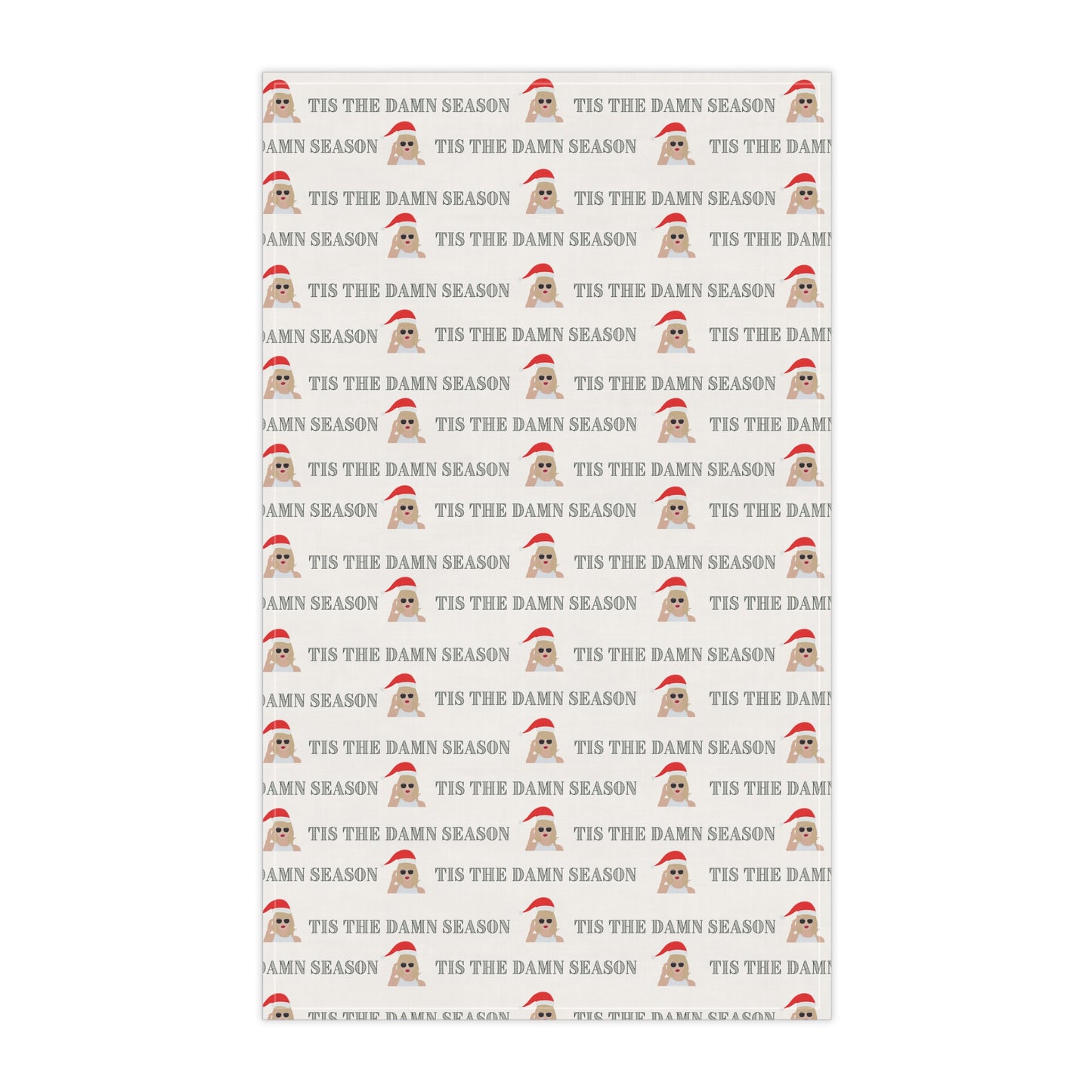 Taylor Swift Tis the Damn Season Micro Print Kitchen Towel