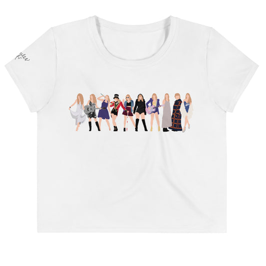 "The Molly" Taylor Swift Era's Tour All-Over Print Crop Tee