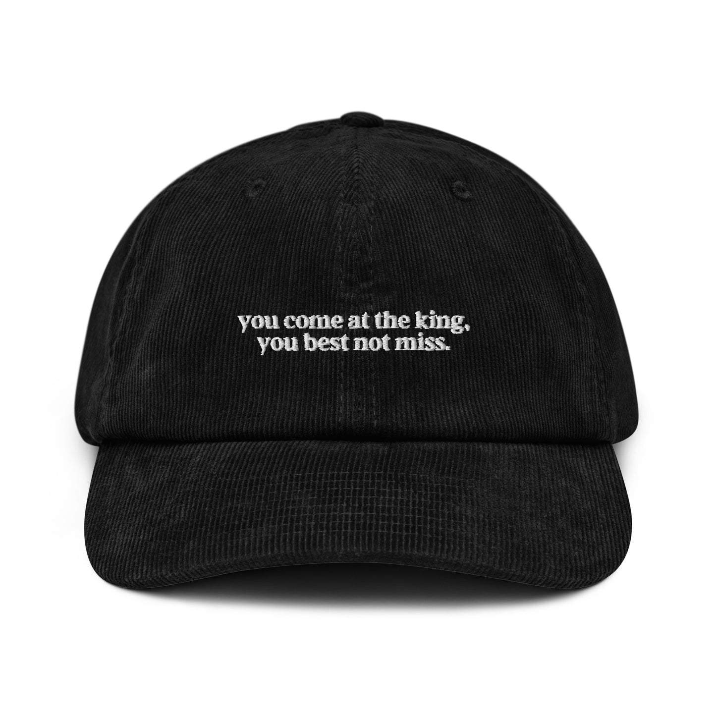 The Wire "you come at the king" Corduroy hat