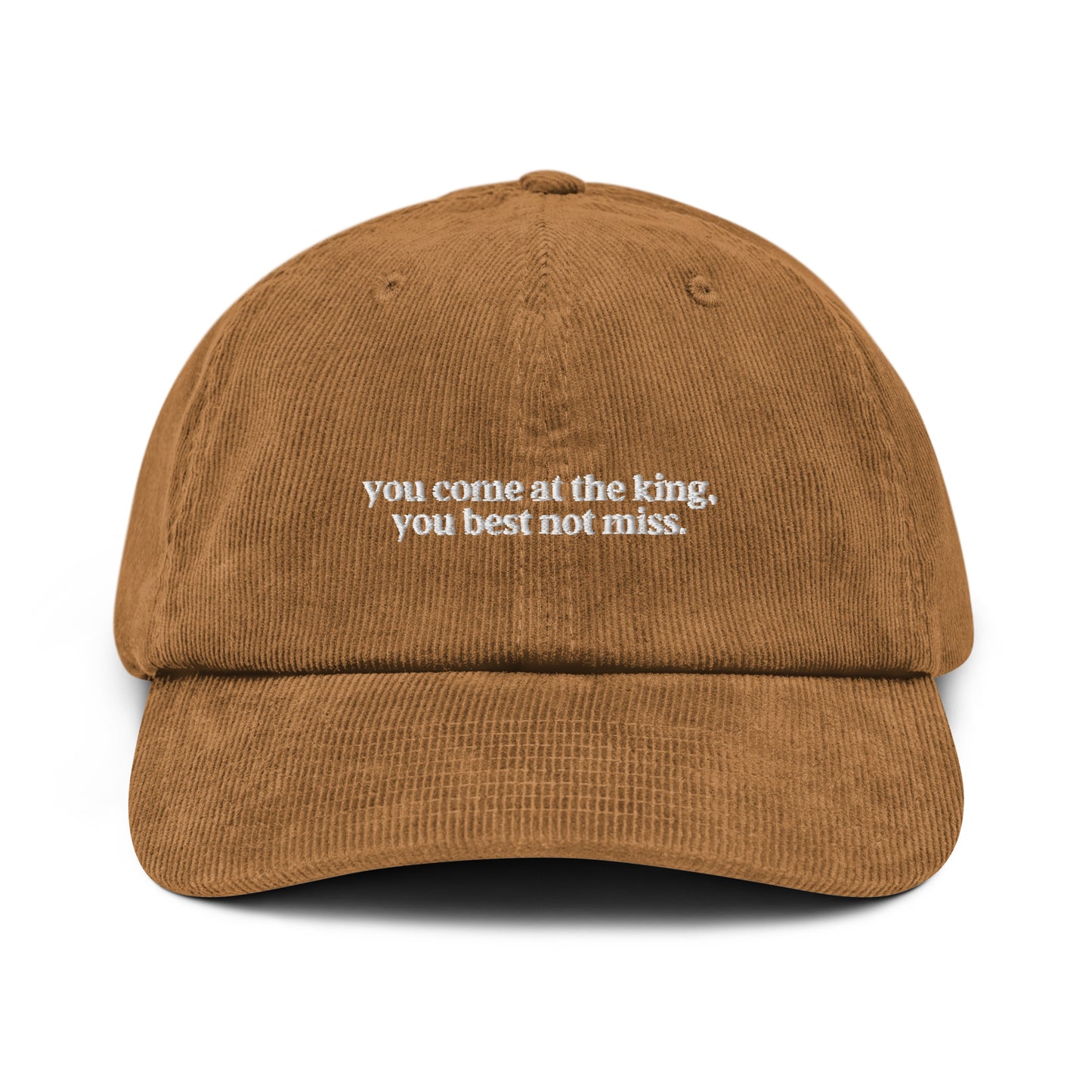 The Wire "you come at the king" Corduroy hat