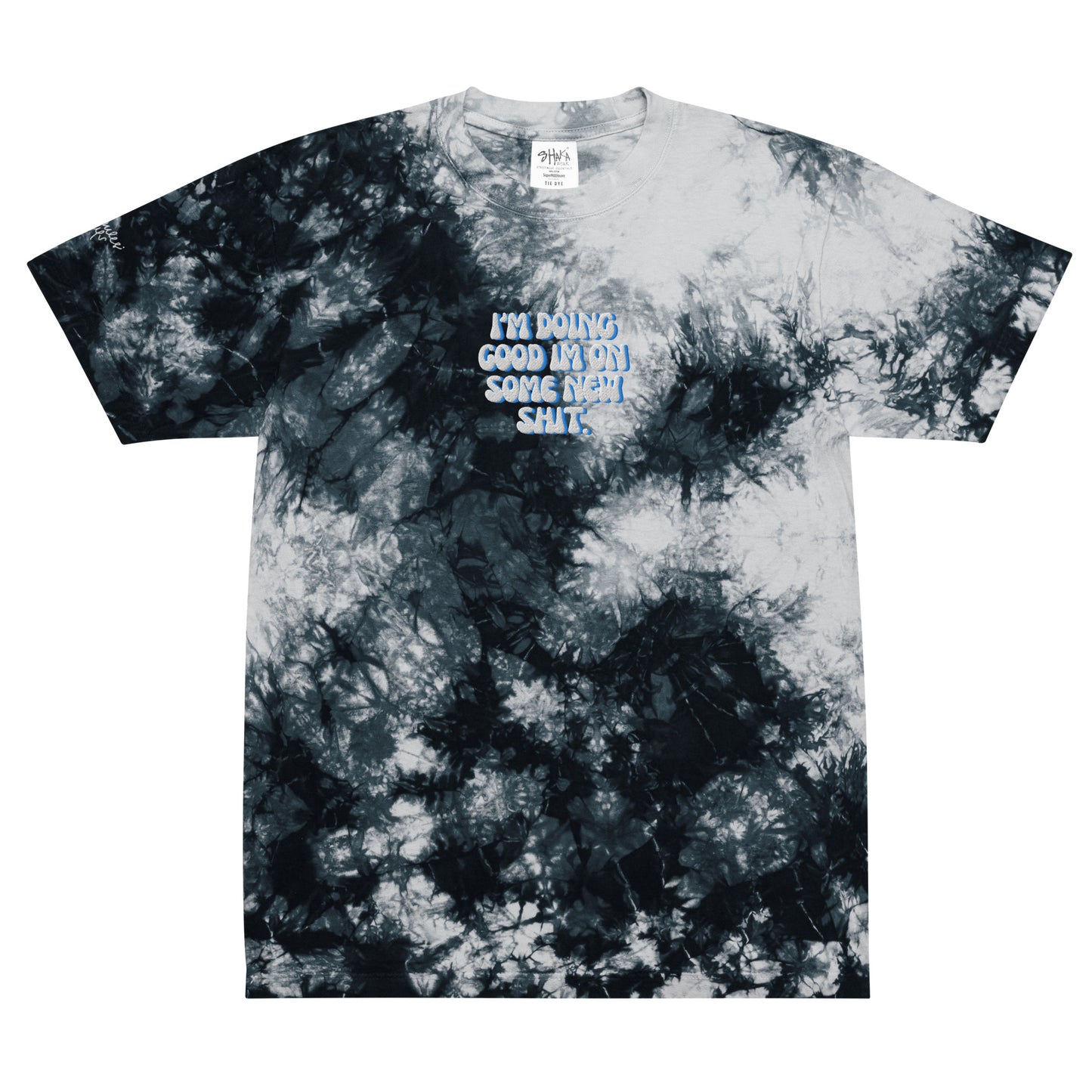 Taylor Swift Eras Tour Oversized tie-dye t-shirt "I'm doing good I'm on some new shit"