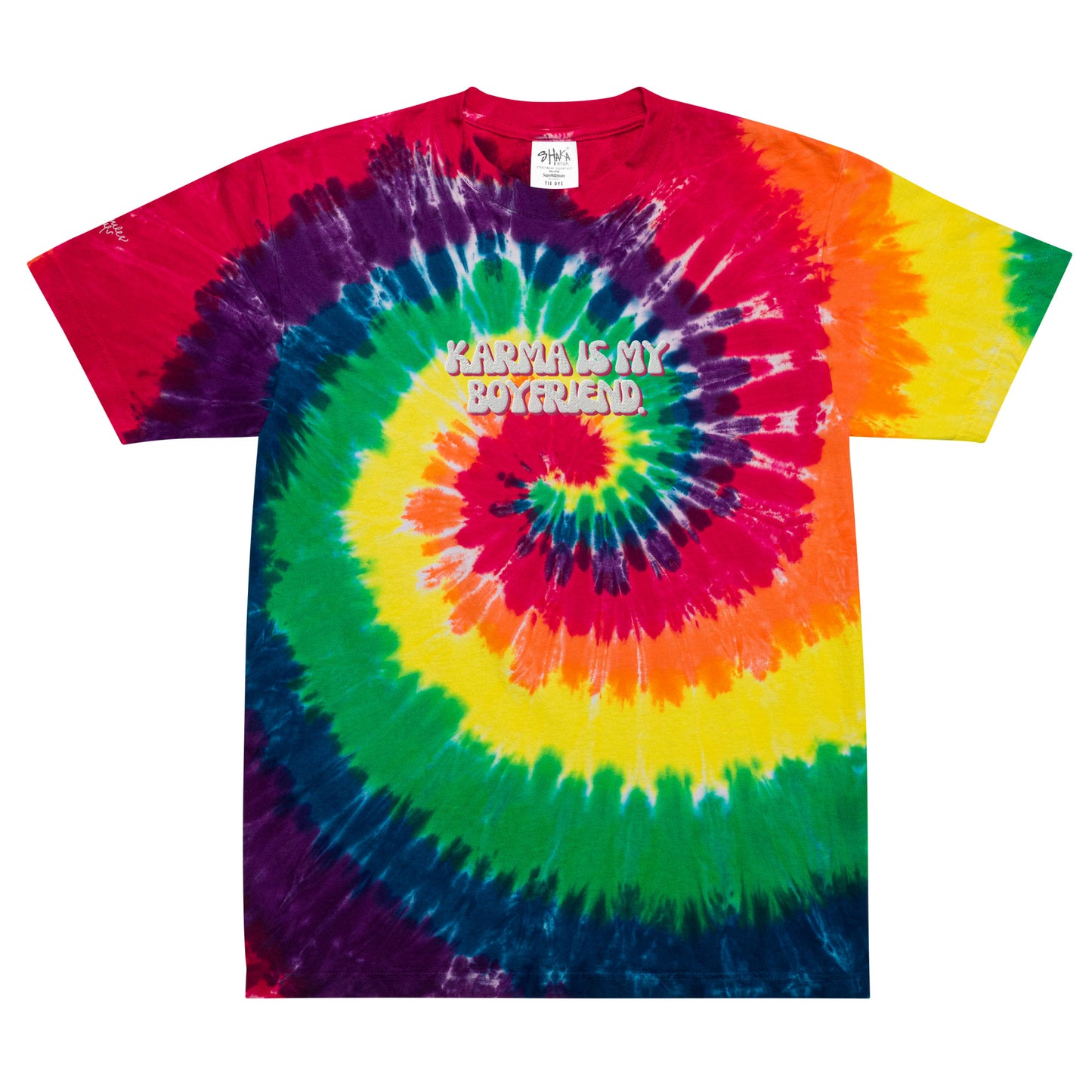 Taylor Swift Eras Tour "Karma is my boyfriend" Oversized tie-dye t-shirt