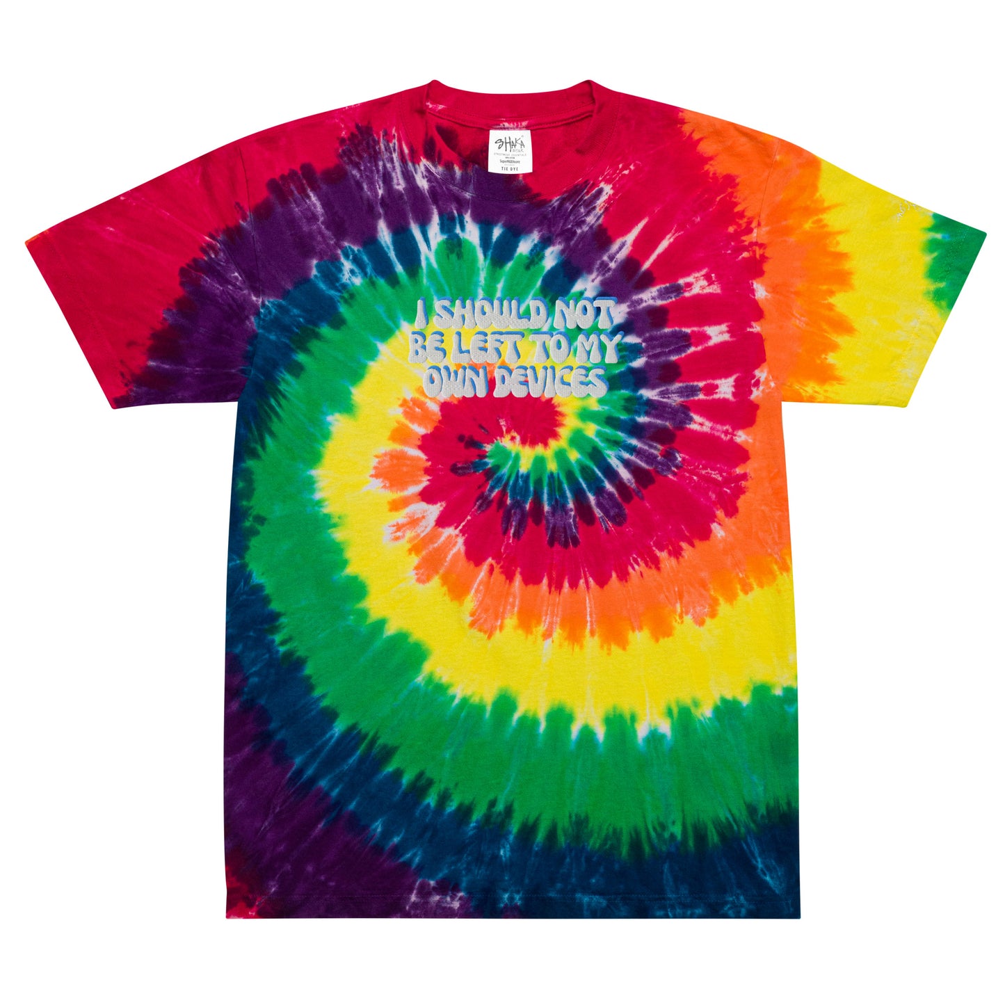 Taylor Swift Era's Tour "I should not be left to my own devices" Oversized tie-dye t-shirt