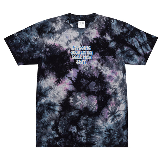 Taylor Swift Eras Tour Oversized tie-dye t-shirt "I'm doing good I'm on some new shit"