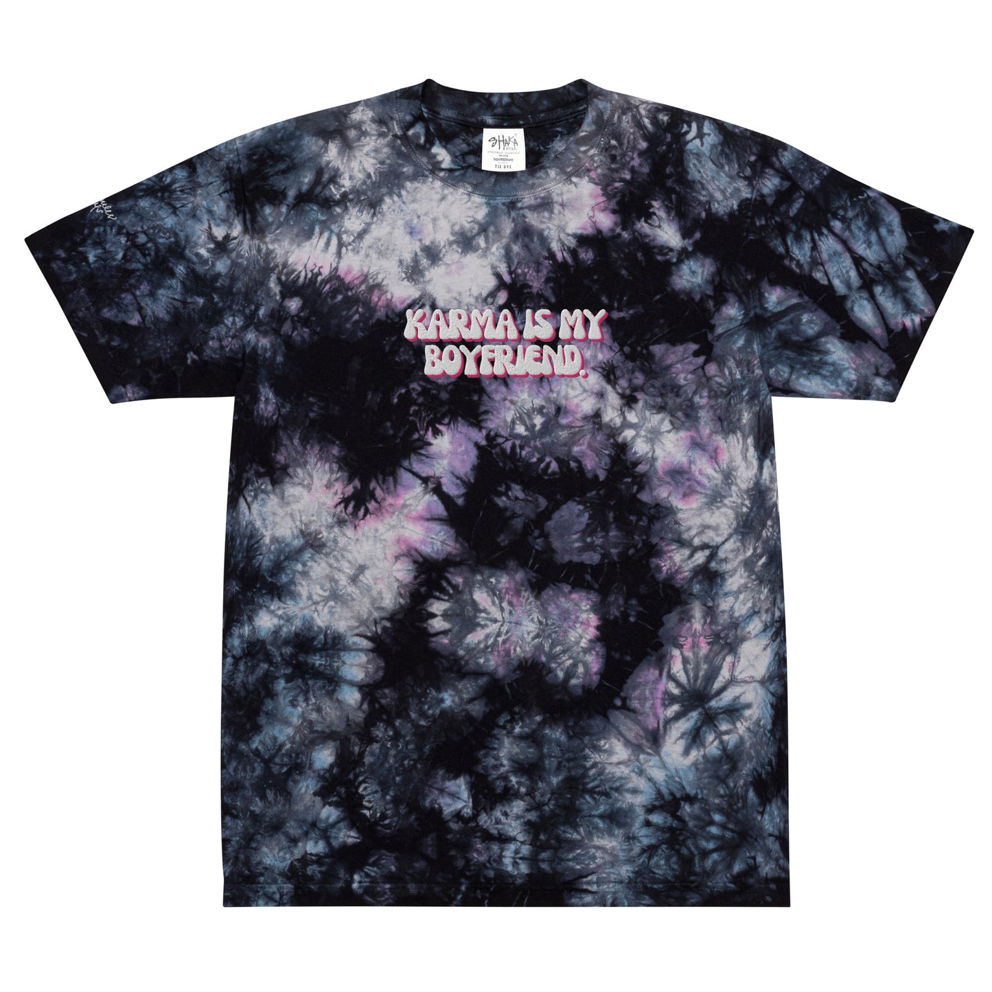 Taylor Swift Eras Tour "Karma is my boyfriend" Oversized tie-dye t-shirt