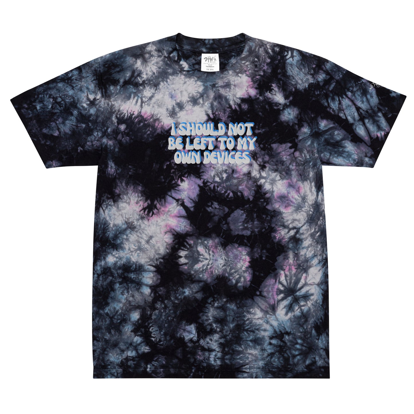 Taylor Swift Era's Tour "I should not be left to my own devices" Oversized tie-dye t-shirt