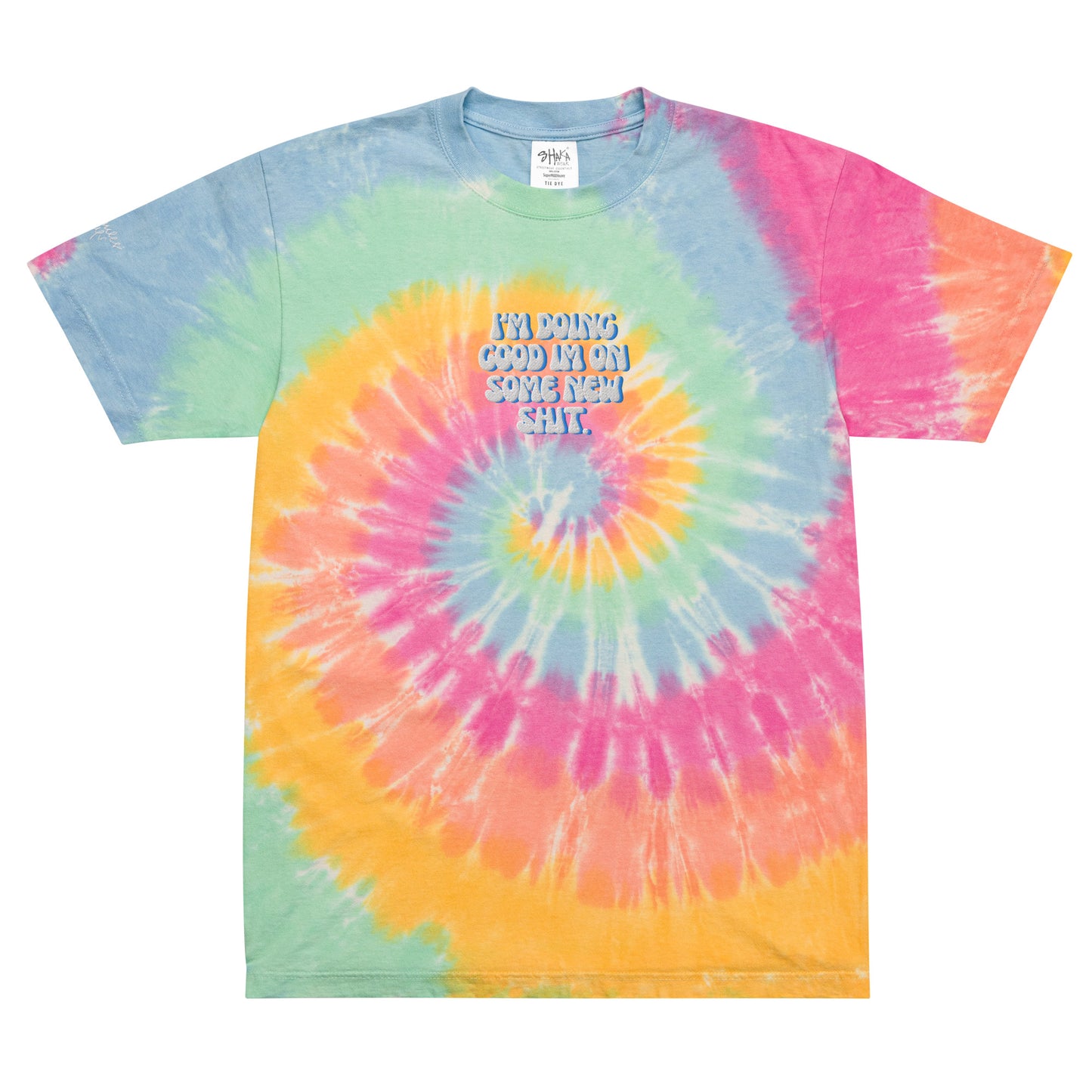 Taylor Swift Eras Tour Oversized tie-dye t-shirt "I'm doing good I'm on some new shit"