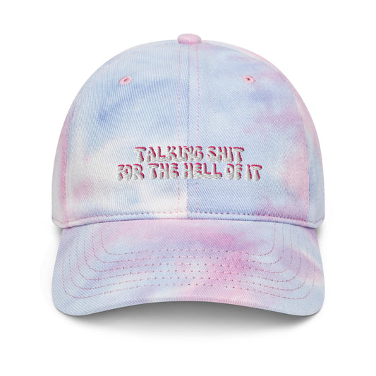 Taylor Swift "Talking shit for the hell of it" Karma embroidered Tie dye hat