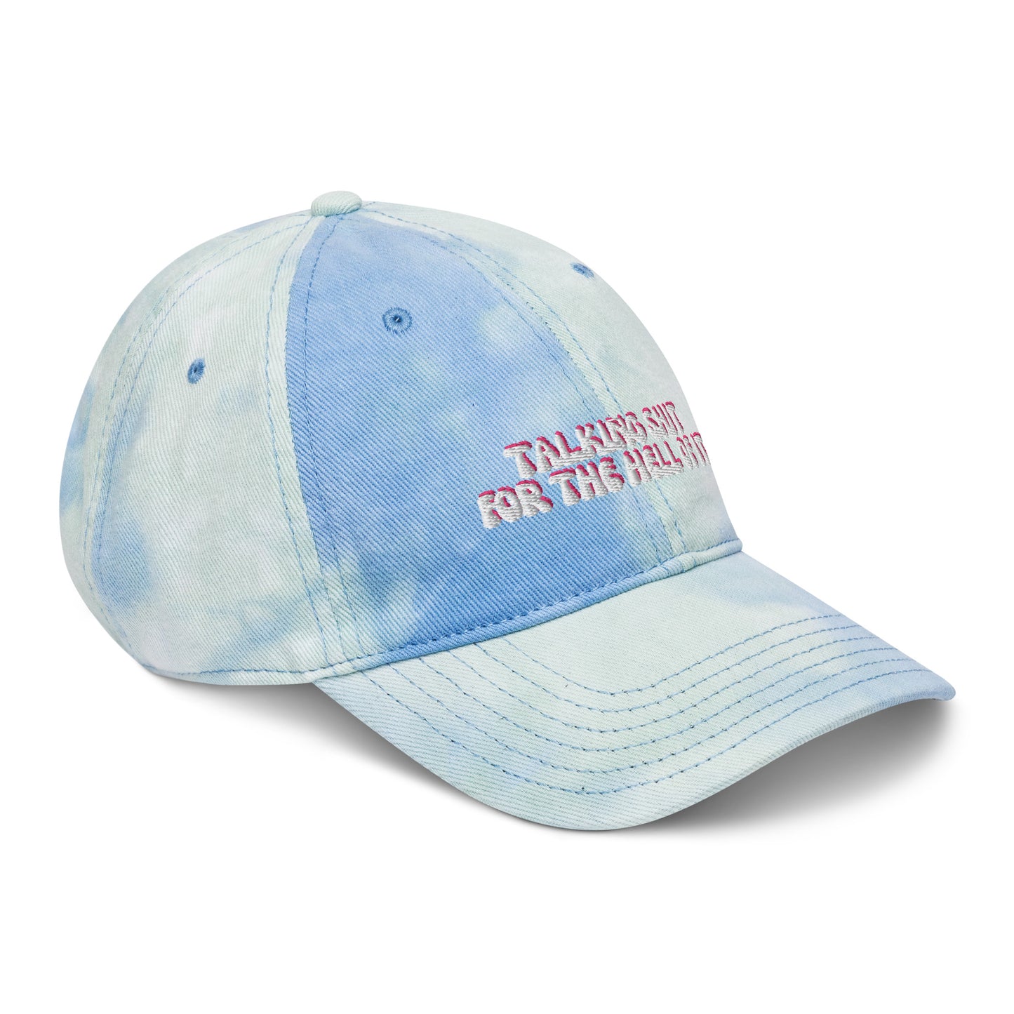 Taylor Swift "Talking shit for the hell of it" Karma embroidered Tie dye hat