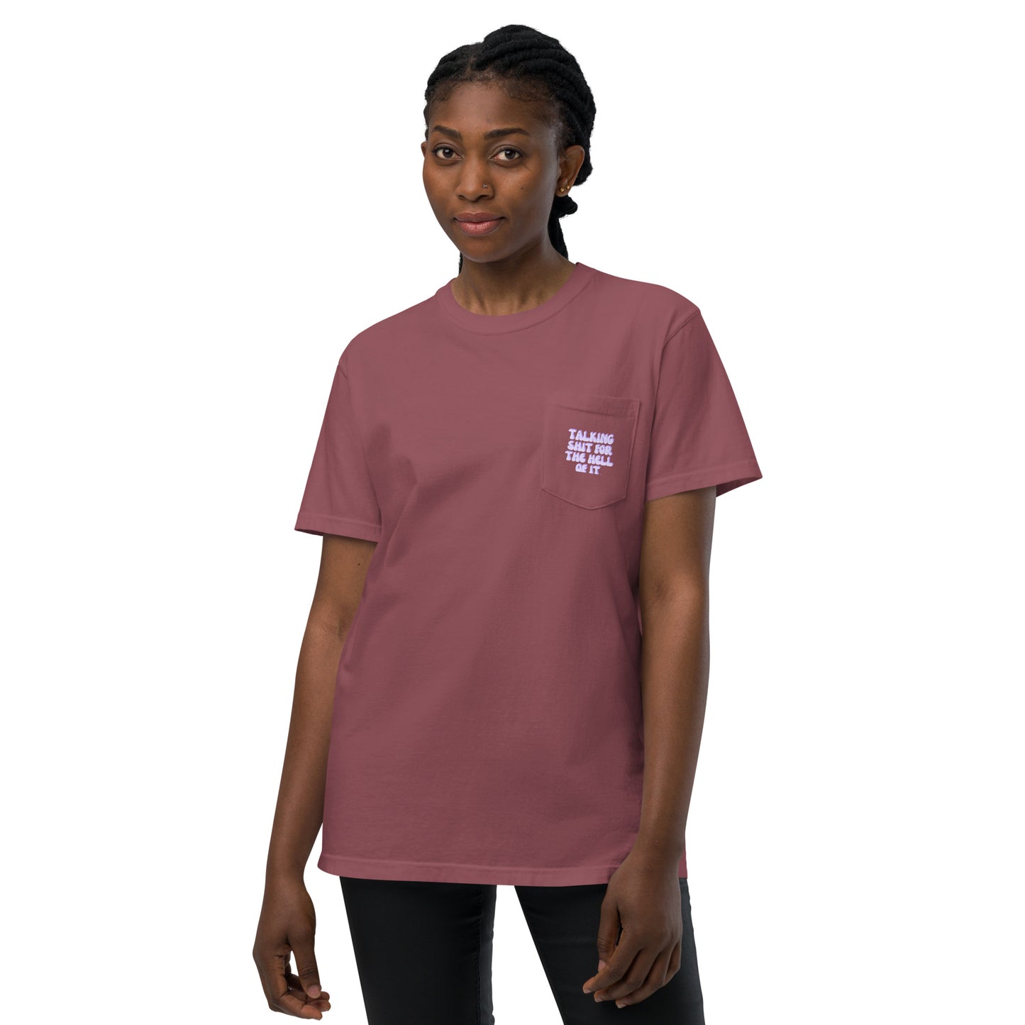 Taylor Swift "Talking shit for the hell of it" Karma Unisex garment-dyed pocket t-shirt