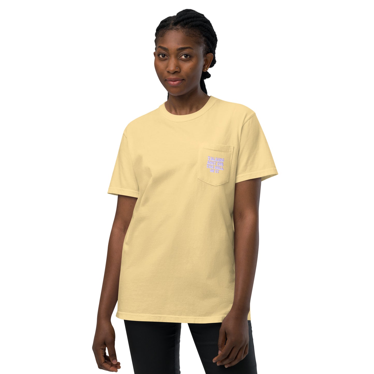 Taylor Swift "Talking shit for the hell of it" Karma Unisex garment-dyed pocket t-shirt