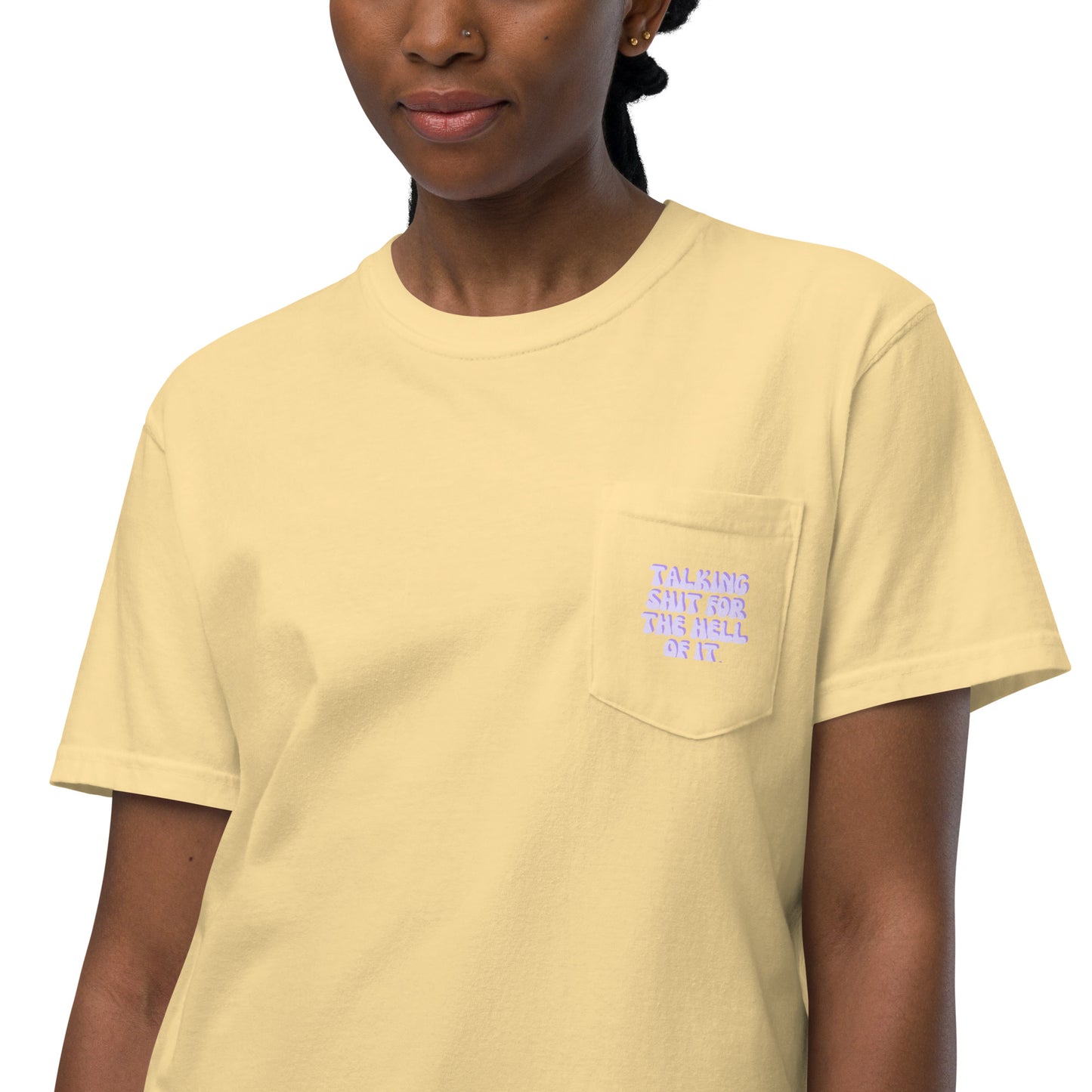 Taylor Swift "Talking shit for the hell of it" Karma Unisex garment-dyed pocket t-shirt