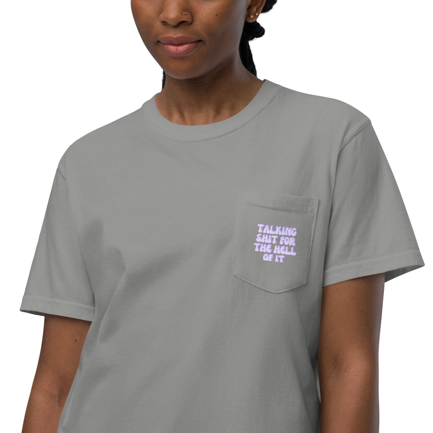 Taylor Swift "Talking shit for the hell of it" Karma Unisex garment-dyed pocket t-shirt