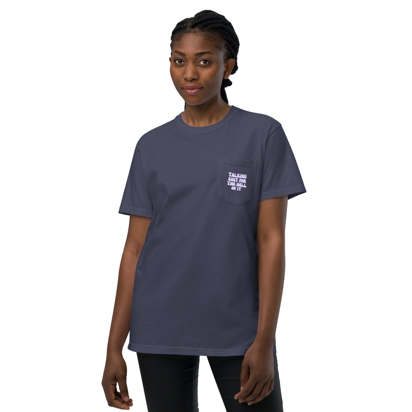 Taylor Swift "Talking shit for the hell of it" Karma Unisex garment-dyed pocket t-shirt