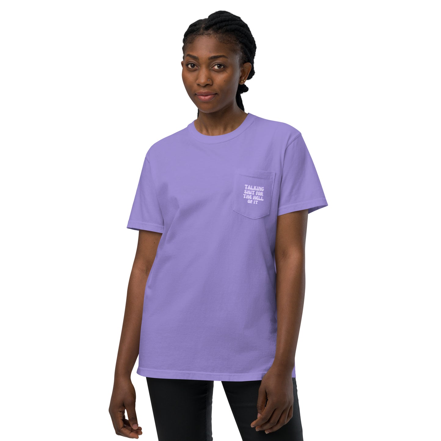 Taylor Swift "Talking shit for the hell of it" Karma Unisex garment-dyed pocket t-shirt