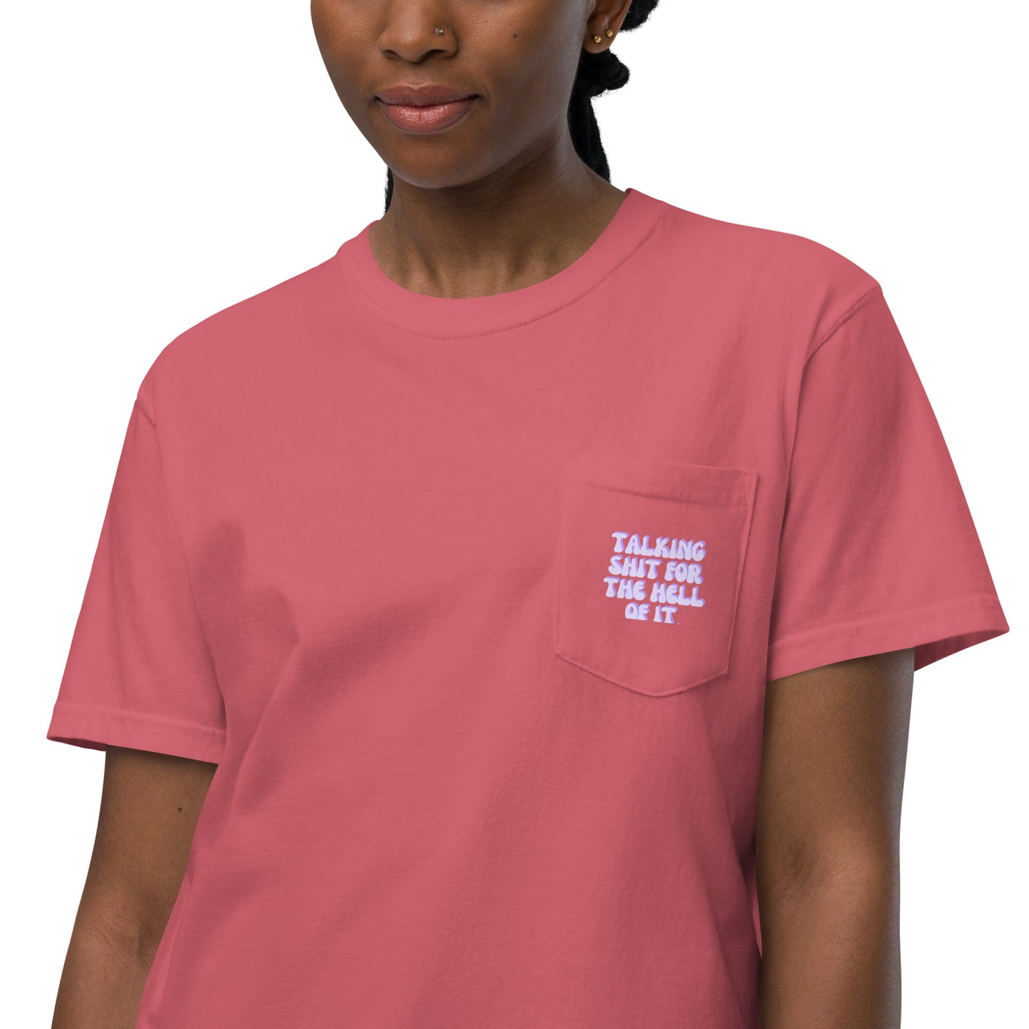 Taylor Swift "Talking shit for the hell of it" Karma Unisex garment-dyed pocket t-shirt