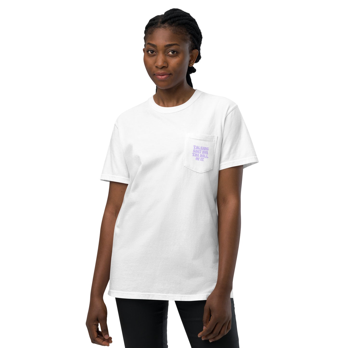 Taylor Swift "Talking shit for the hell of it" Karma Unisex garment-dyed pocket t-shirt