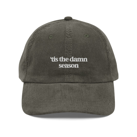Taylor Swift 'Tis the Damn Season Holiday Era Vintage corduroy cap