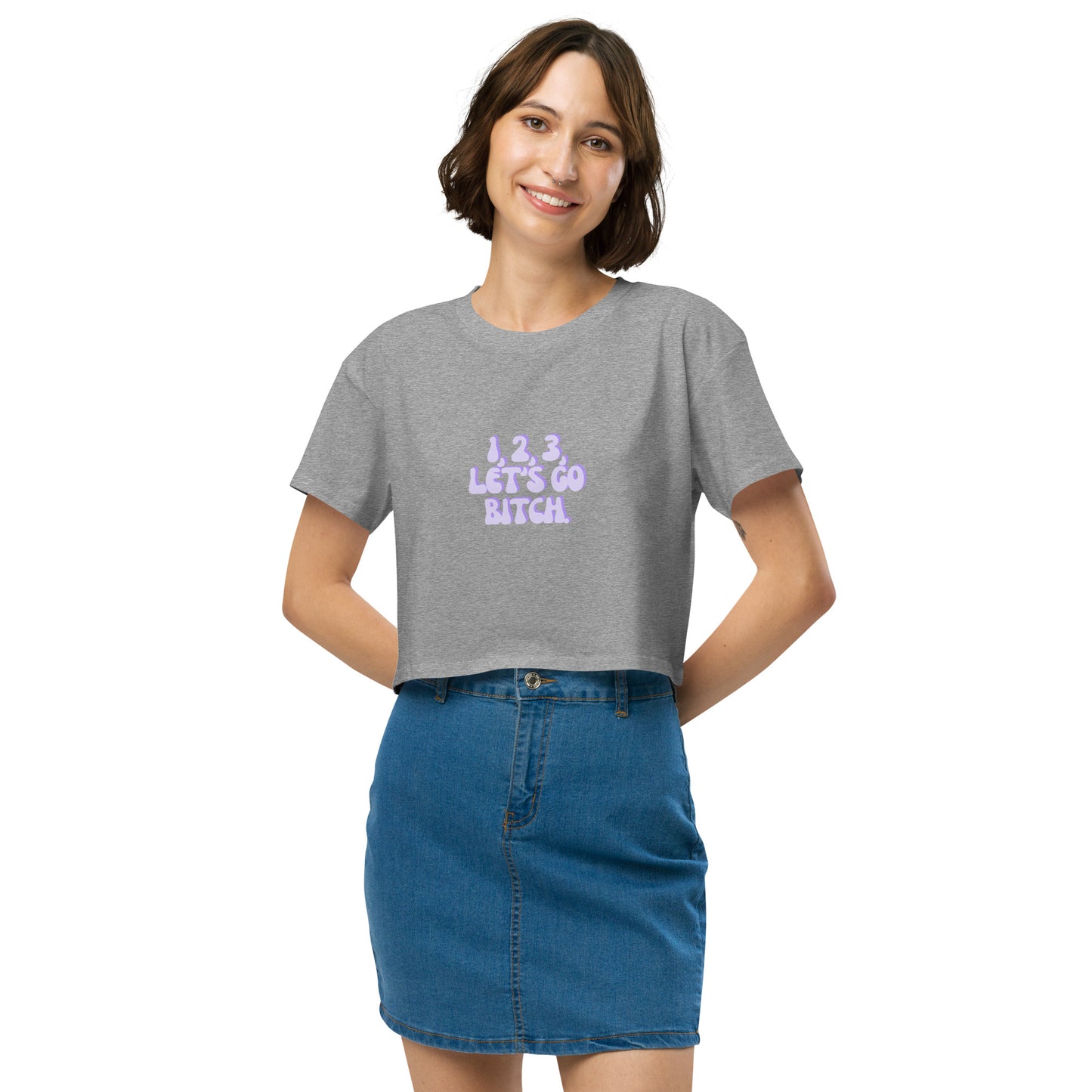 Taylor Swift Eras Tour "1, 2, 3, Let's Go Bitch" Women’s crop top