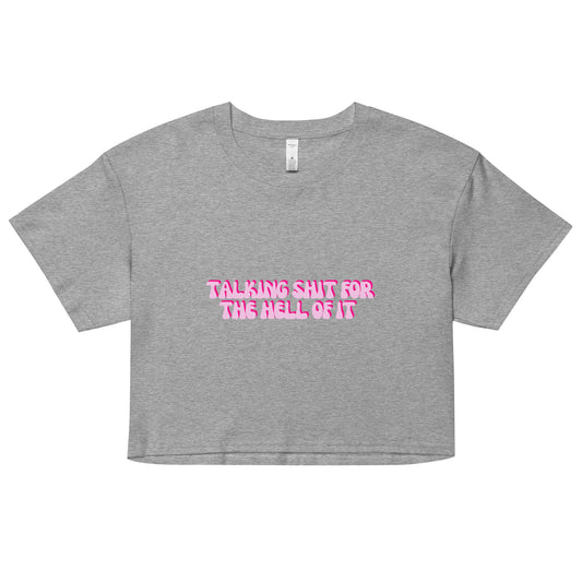 Taylor Swift Eras Tour Karma "talking shit for the hell of it" Women’s crop top