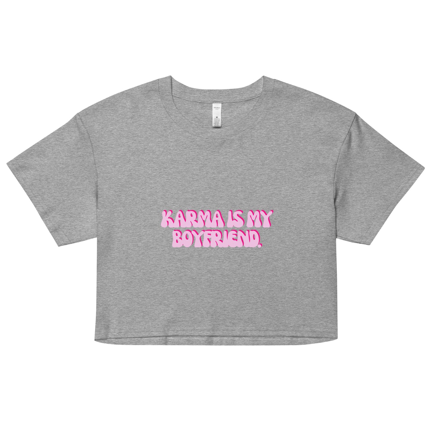 Taylor Swift Eras Tour "Karma is my boyfriend" Women’s crop top