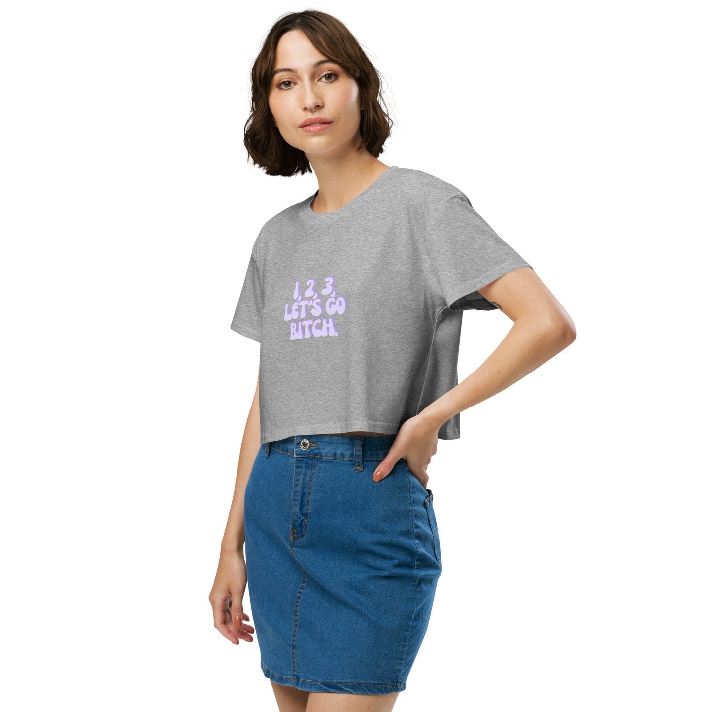 Taylor Swift Eras Tour "1, 2, 3, Let's Go Bitch" Women’s crop top