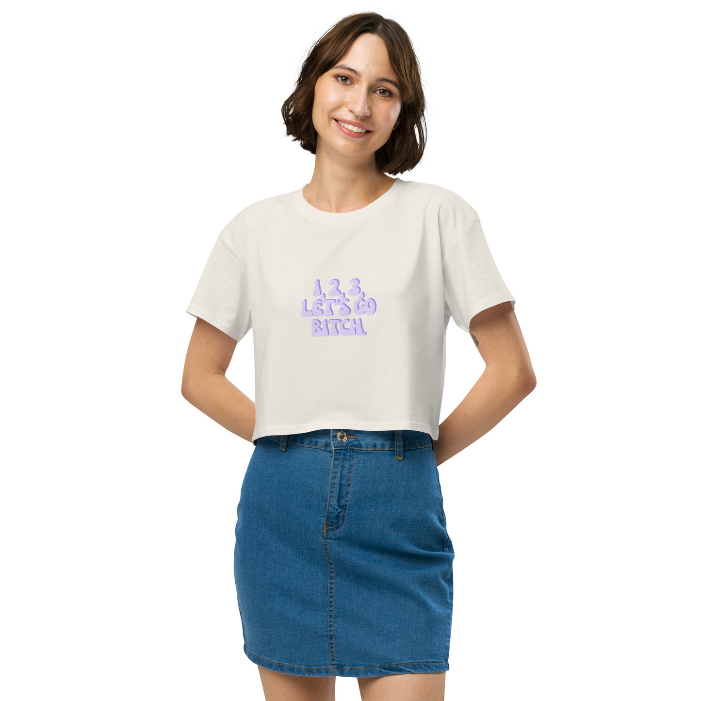 Taylor Swift Eras Tour "1, 2, 3, Let's Go Bitch" Women’s crop top