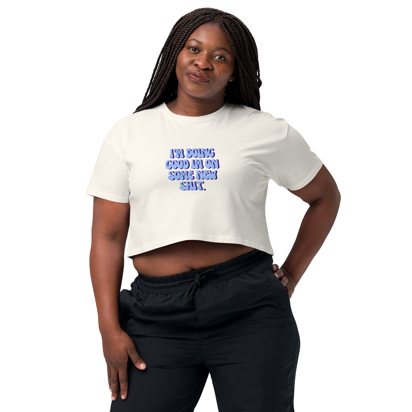 Taylor Swift "I'm doing good I'm on some new shit" Women’s crop top