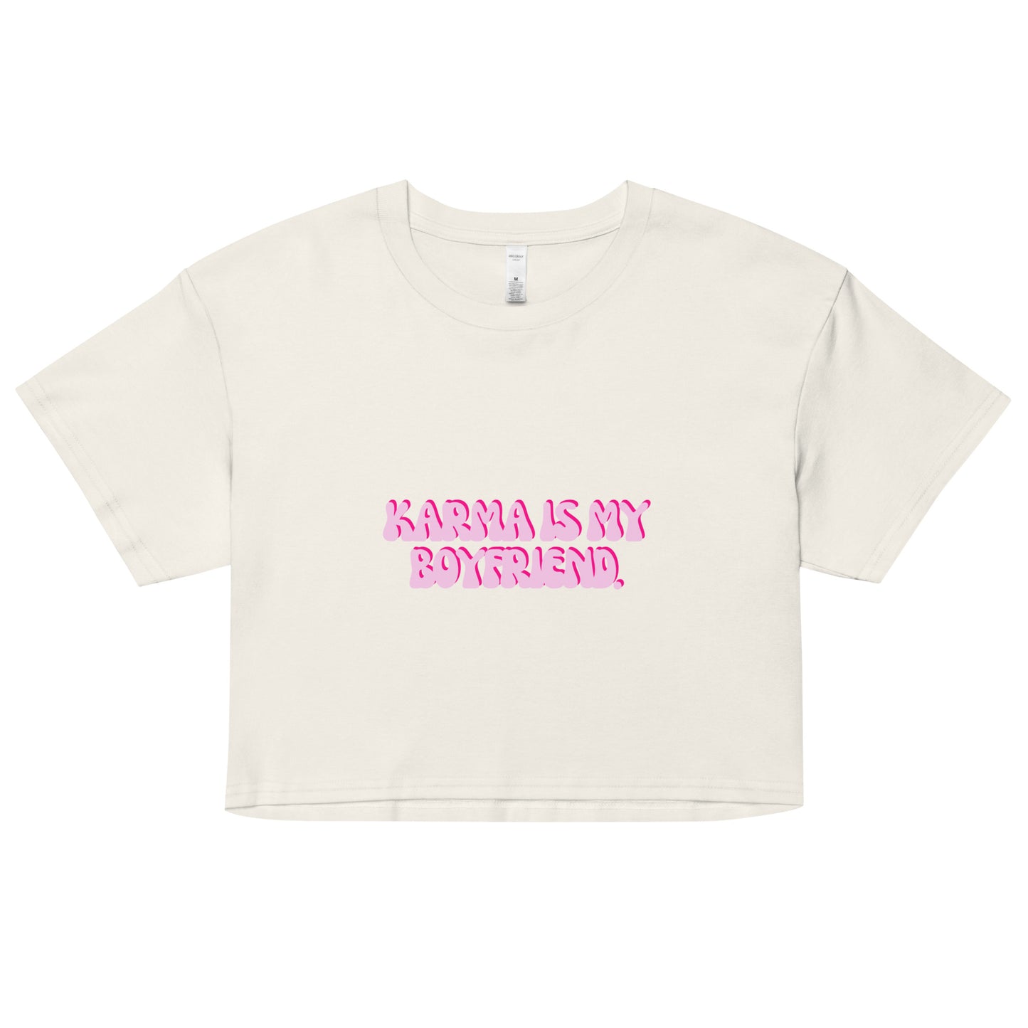 Taylor Swift Eras Tour "Karma is my boyfriend" Women’s crop top