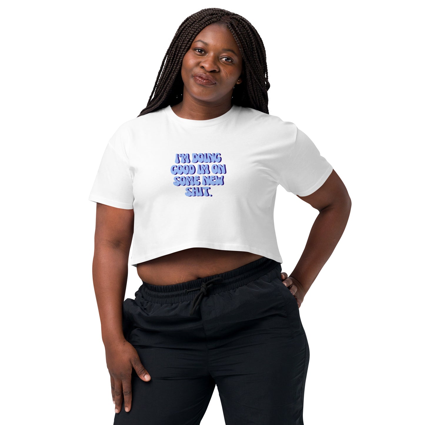 Taylor Swift "I'm doing good I'm on some new shit" Women’s crop top