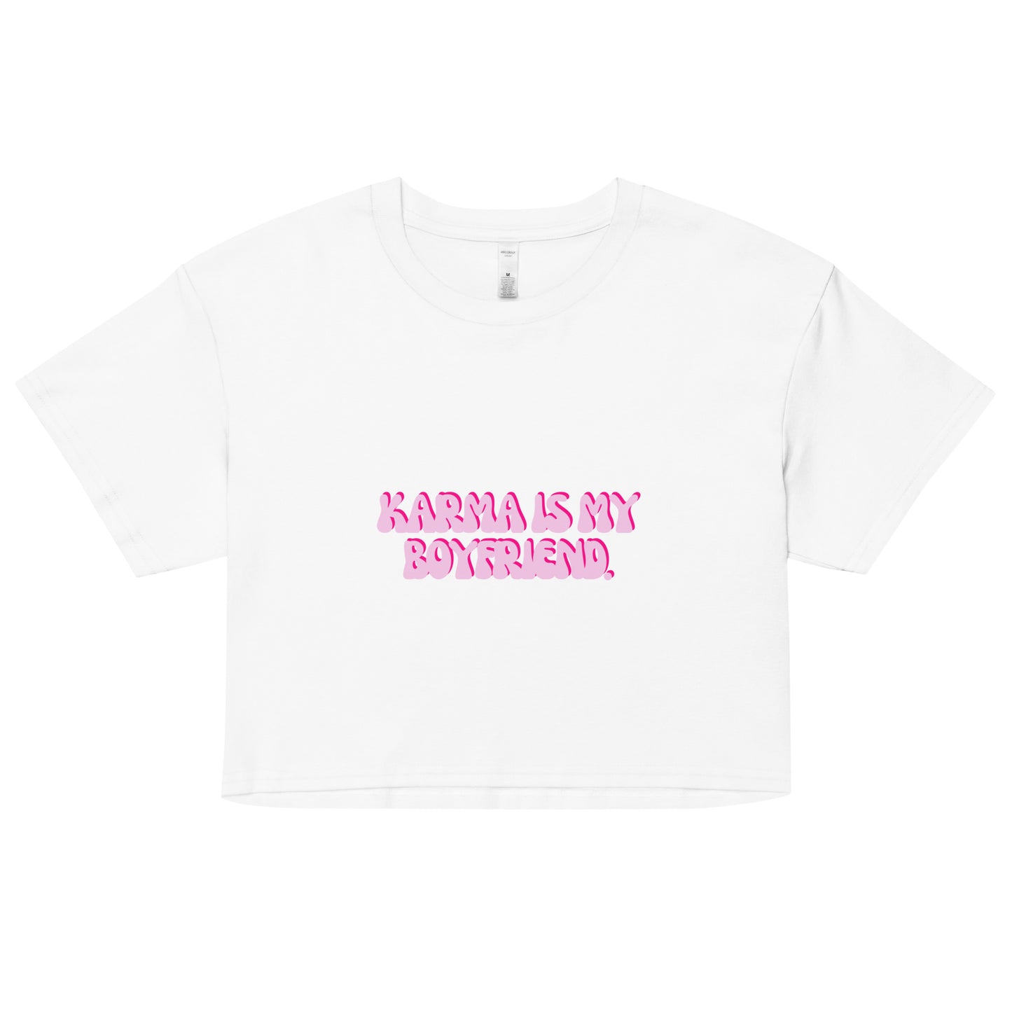 Taylor Swift Eras Tour "Karma is my boyfriend" Women’s crop top