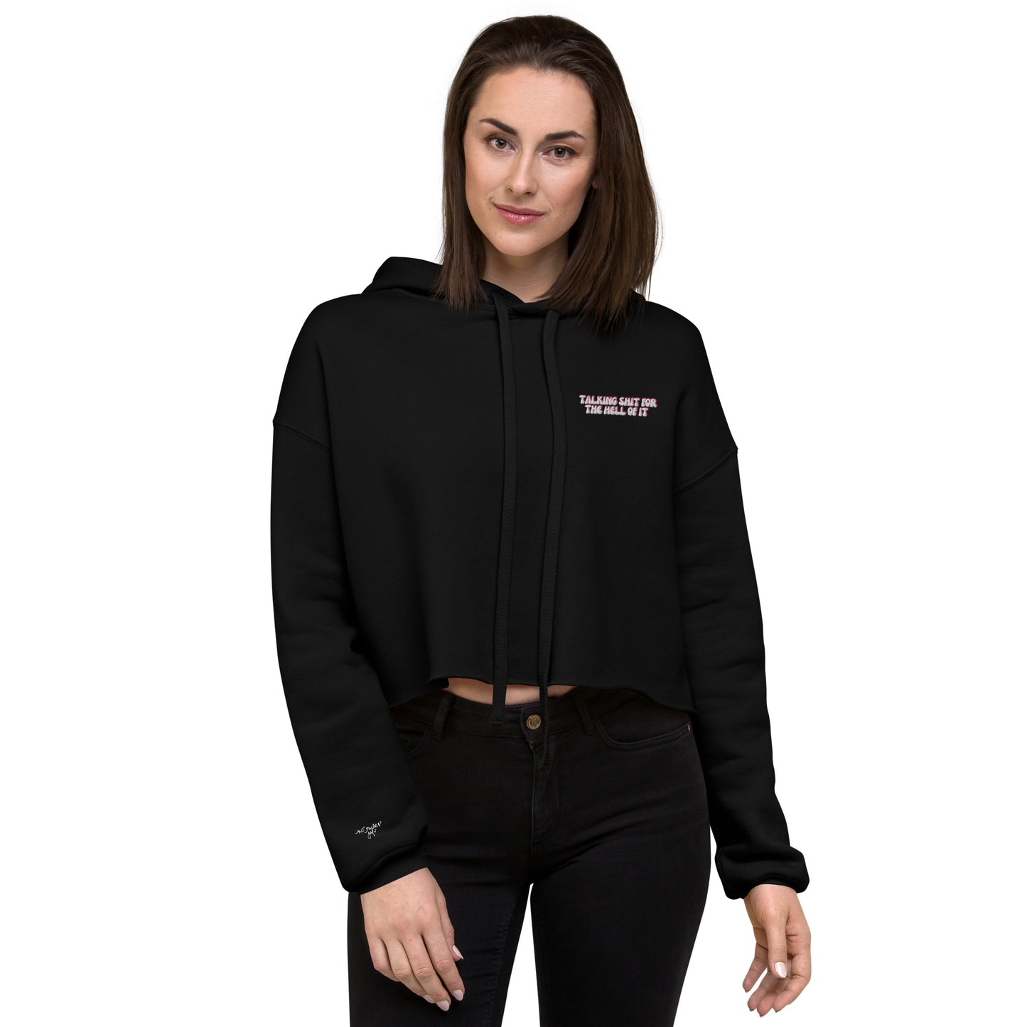 Taylor Swift Eras Tour Karma "talking shit for the hell of it" Crop Hoodie