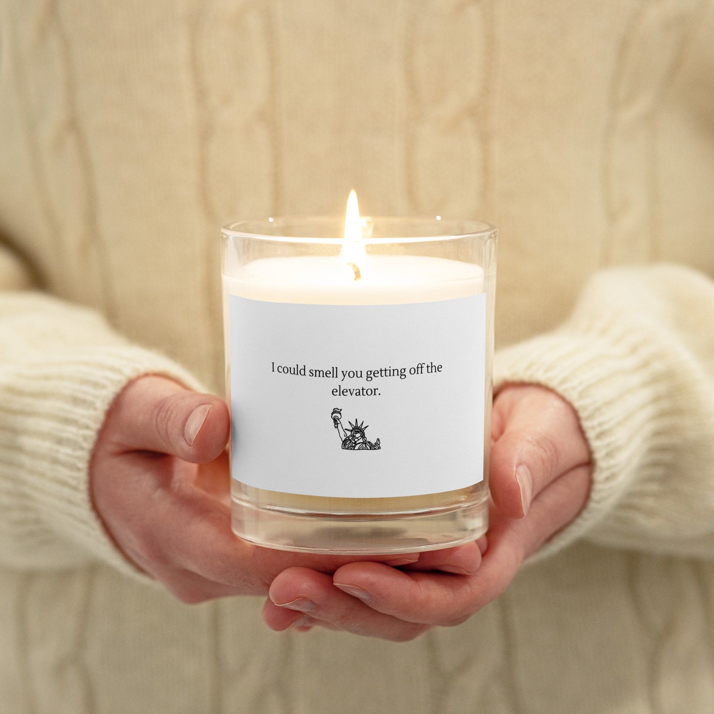 Home Alone "I Could smell you getting off the elevator" Glass jar soy wax candle